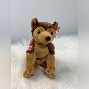 Ty Courage Brown Shepherd with Flag Patch